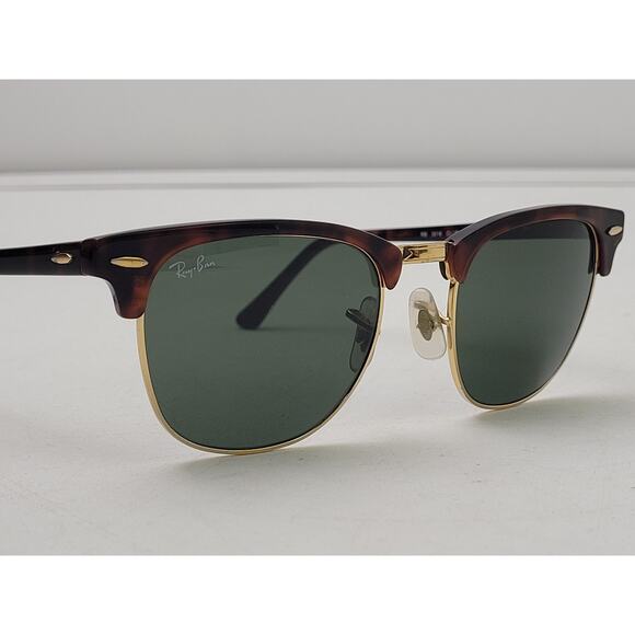 Ray-Ban Clubmaster Classic Sunglasses RB3016 | Tortoise Shell Frame Green Lenses - Picture 2 of 11